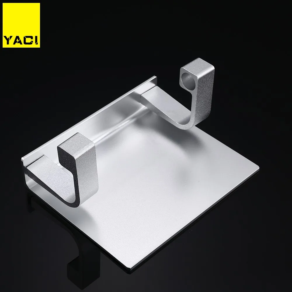 YACI Stainless steel Wall Mount Toilet Paper Holders Bathroom Accessories Mobile Phone Holder - Цвет: B