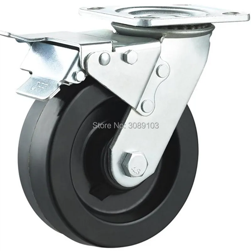 4 PCS 4 inch heavy duty high temperature caster wheel Swivel casters
