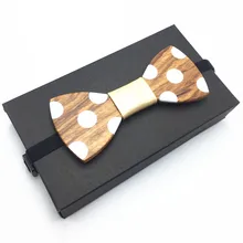 Дизайн модный бренд ручной работы полые деревянные галстук-бабочка s бабочкой с платком Для мужчин в горошек Для мужчин s деревянный галстук-бабочка