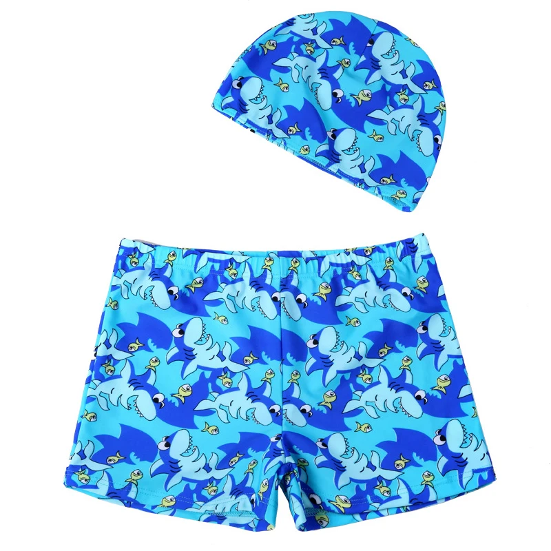 baby boy shark swim trunks