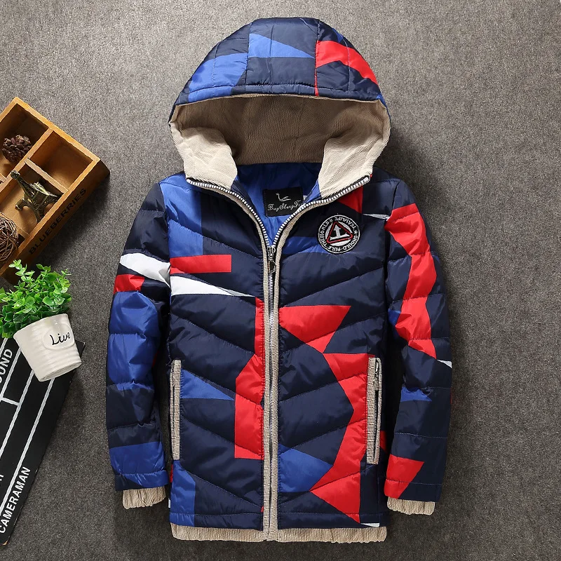 

Children Clothing Boys Winter Outerwear Coats Thick Kids Boys Hooded Kids Jackets 5-13Y Baby Boy Warm Winter Jackets Boys Coat