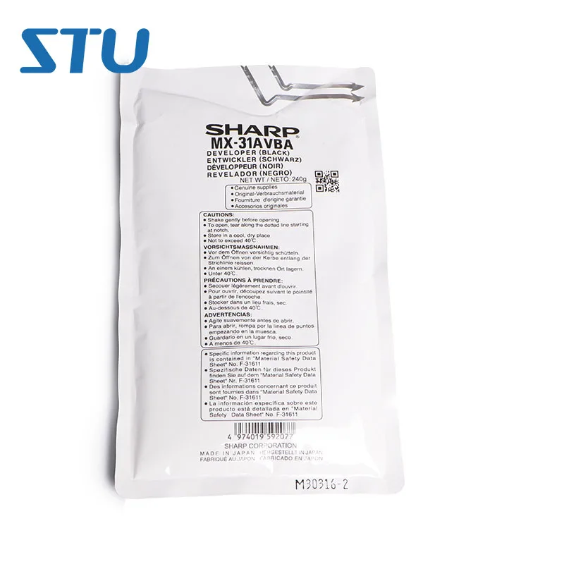 MX 31 MX31 1 набор 4 шт 240 г/пакет CMYK оригинальный Разработчик для Sharp 2600 2601 3100 3101 N