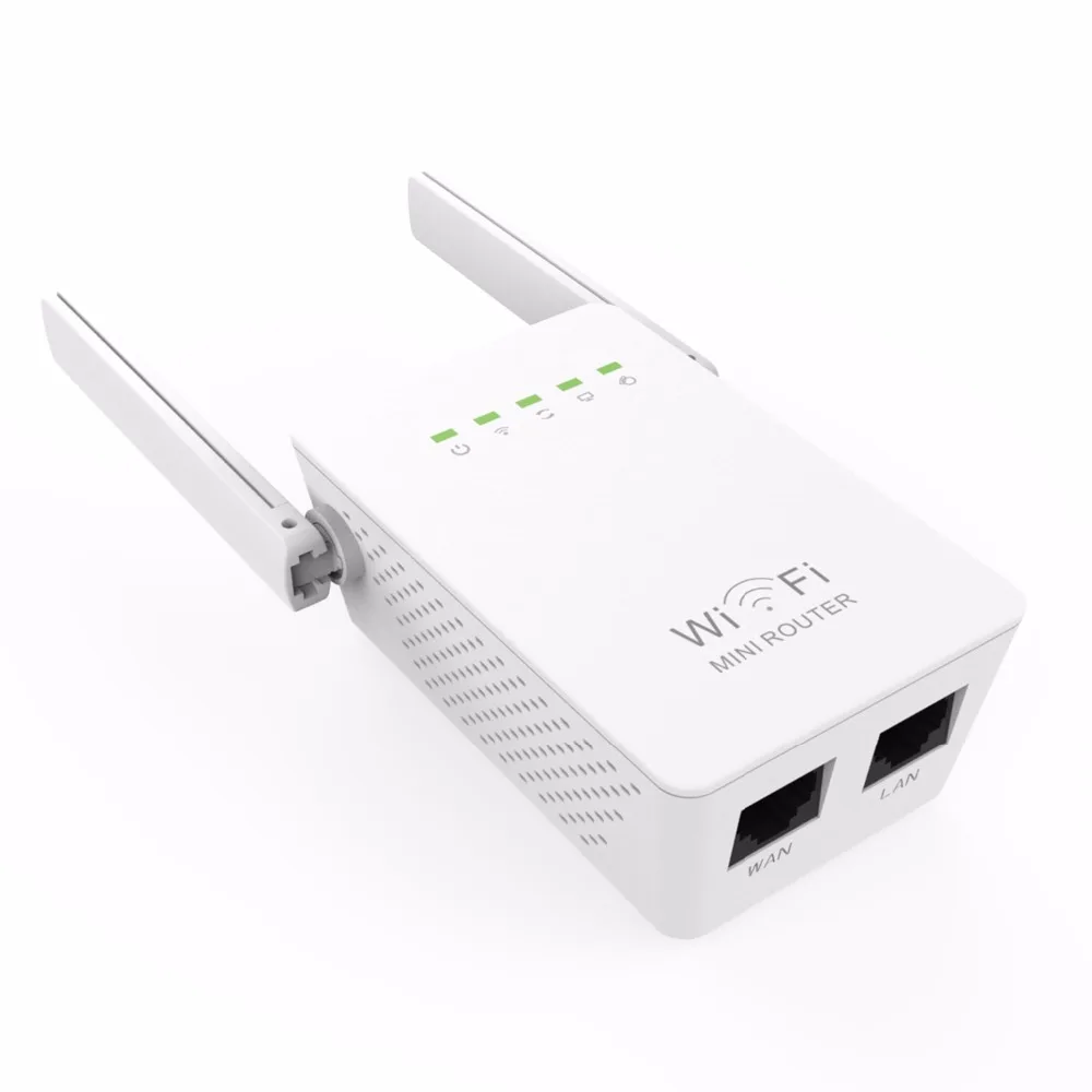 New WIFI Repeater Router 300M Dual Antennas Signal Booster Wireless N