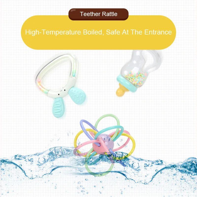 7pcs Baby Toys 0-12 Months Rattles oyuncak Mobiles Rattle Bed Children Speelgoed Educational Toy Bell Newborns Beanbag For Girls
