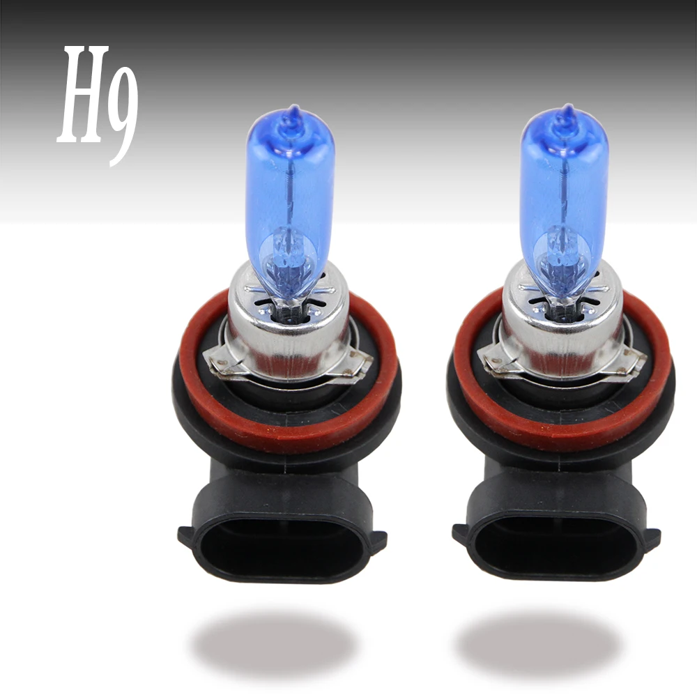 H9 Halogen Bulbs Headlamp White 6000K Auto Headlight Direct Fit Fog
