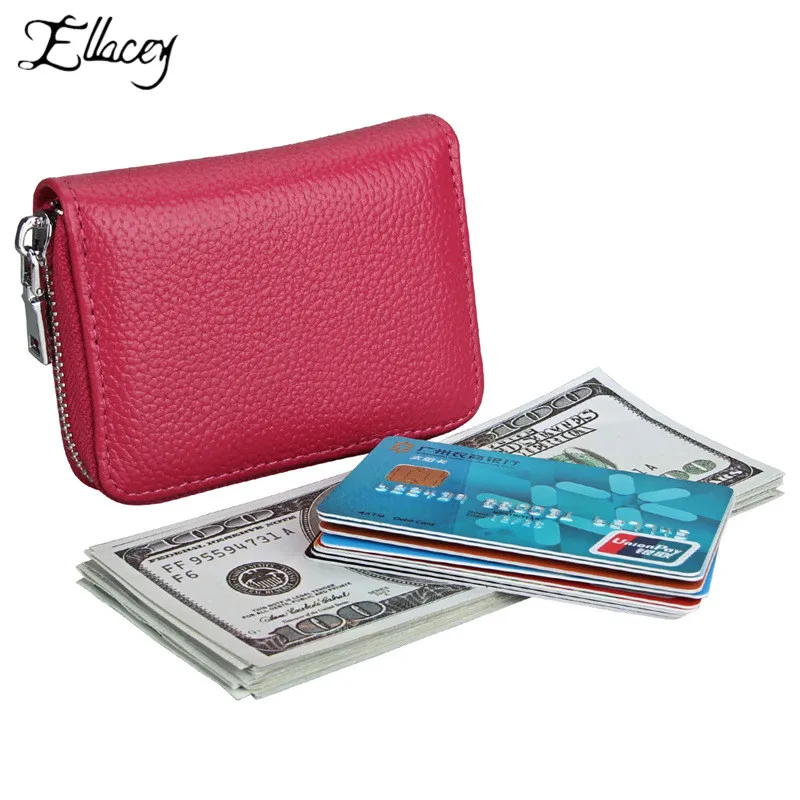 

Ellacey Wallet Women Vintage Fashion Top Quality Small Wallet Leather Purse Female Money Bag Small Zipper Coin Pocket Brand Hot