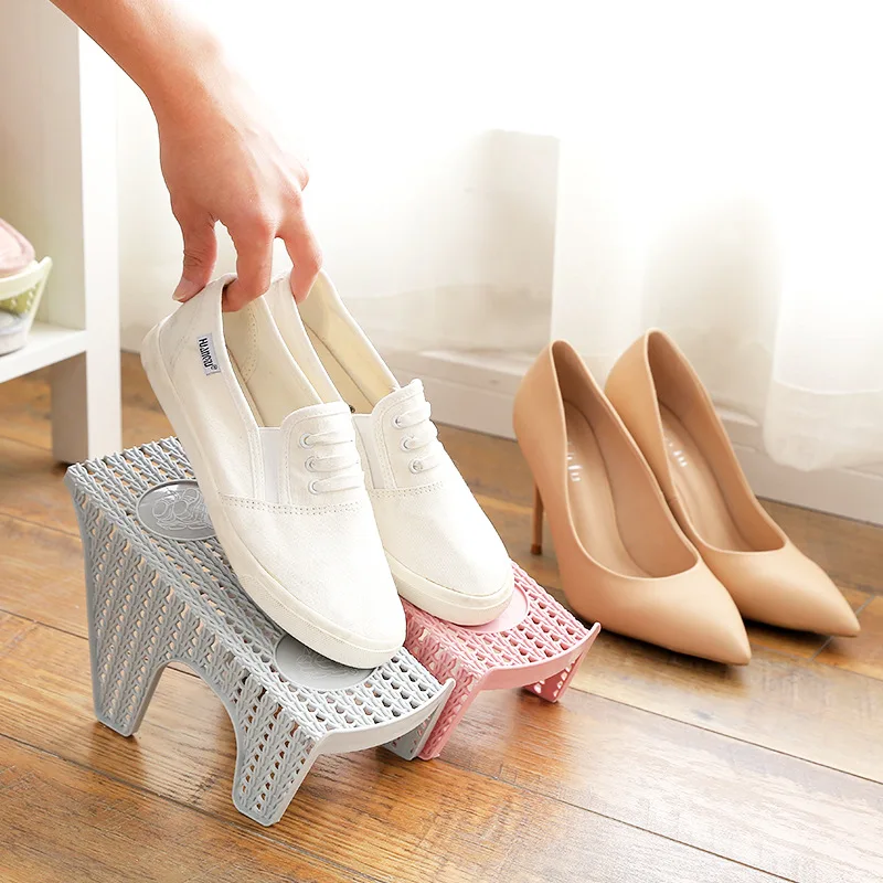 Новинка, двухслойные стеллажи для обуви из искусственного ротанга, Современная стойка для хранения обуви для уборки, для дома, гостиной, экономия пространства, стойка для обуви