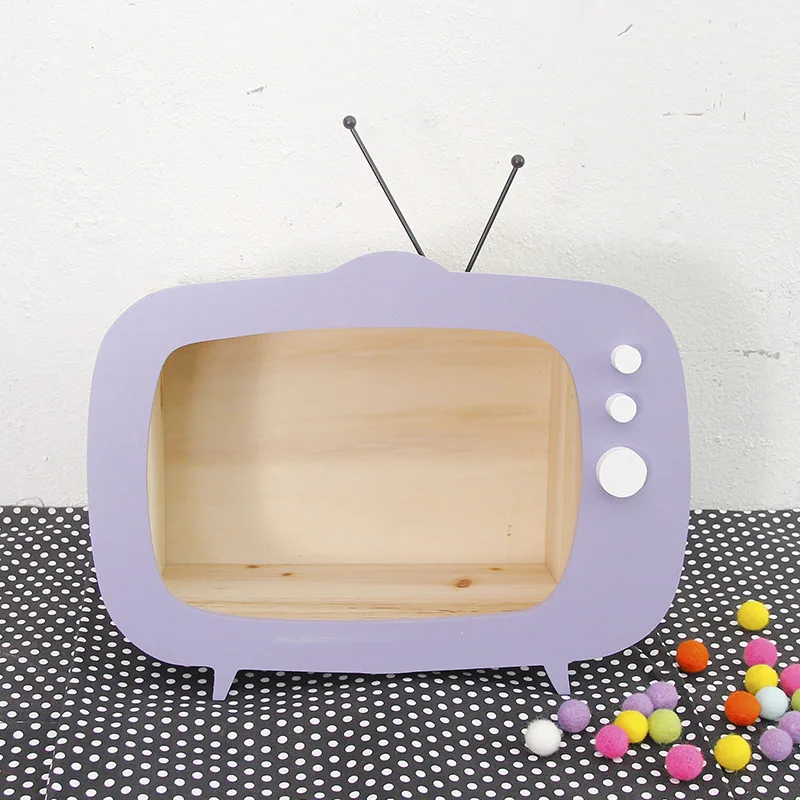 Европейский маленький свежий ТВ DIY декоративные полки креативные деревянные