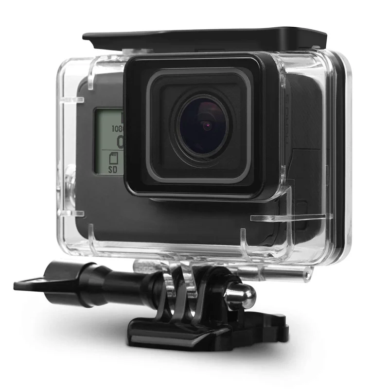 Najtaniej 45m wodoodporna obudowa Case dla GoPro Hero 7 6 5 czarny 2018 kamera akcji nurkowanie akcesoria pokrywy ochronnej dla Go Pro 7 czarny