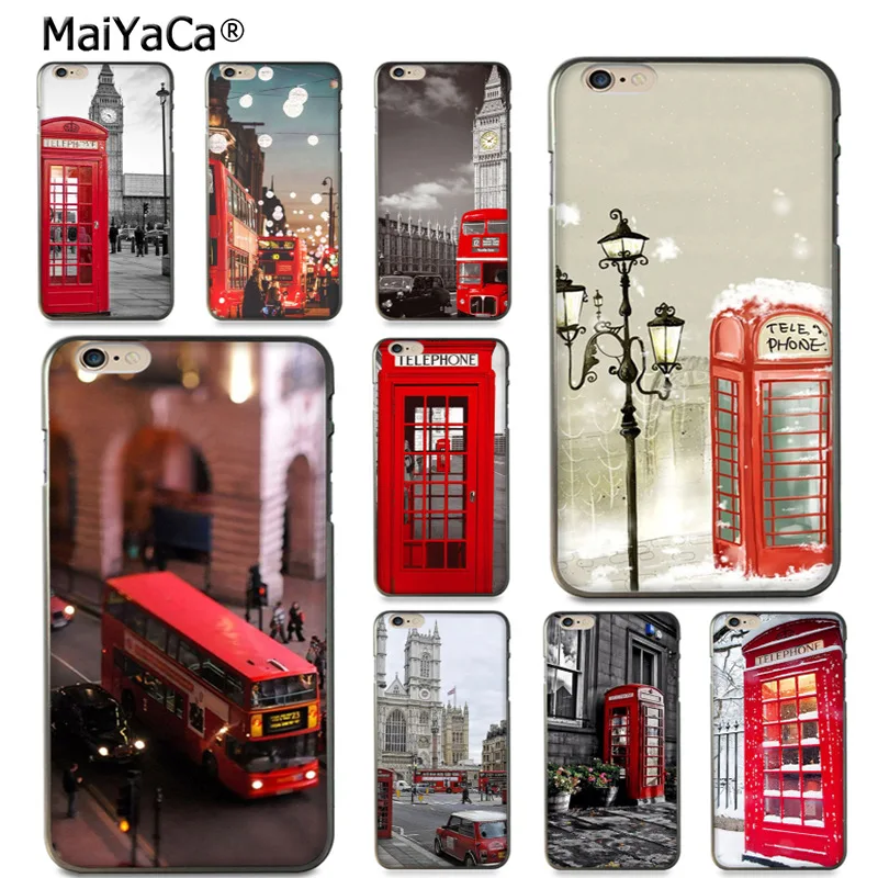 MaiYaCa style london bus england telephone vintage british