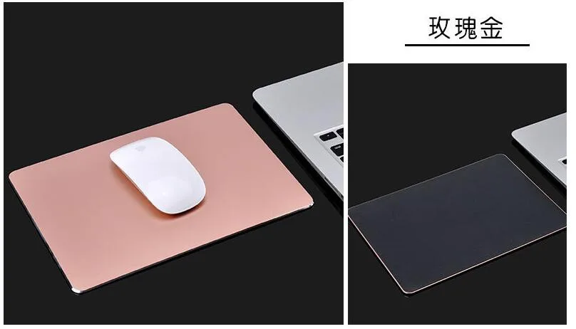 Бесплатная доставка для ноутбуков Apple высокого качества Бюро Площадку Нескользящие металлические алюминиевый сплав коврик для мыши