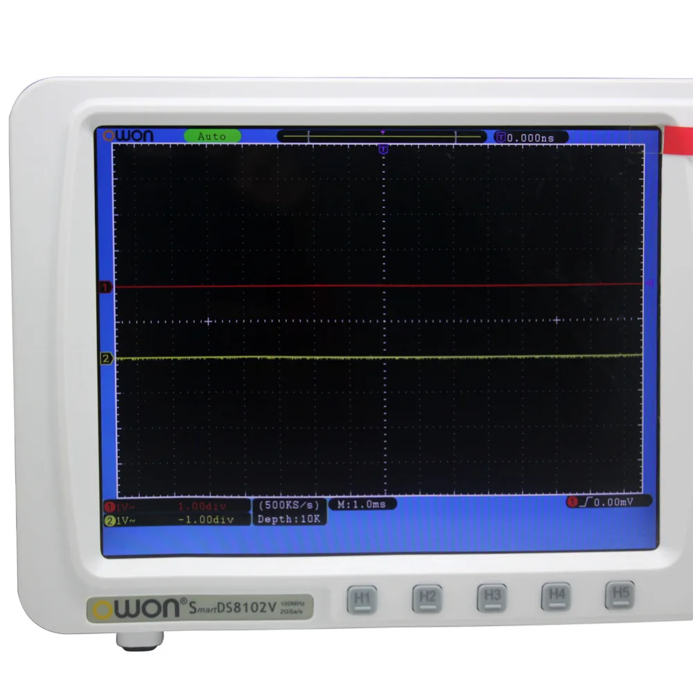 OWON низкий уровень шума 100 МГц OWON цифровой осциллограф SDS8102 V VGA 2 г/локон частота дискретизации, большой " ЖК-дисплей, 10 м точек записи длина