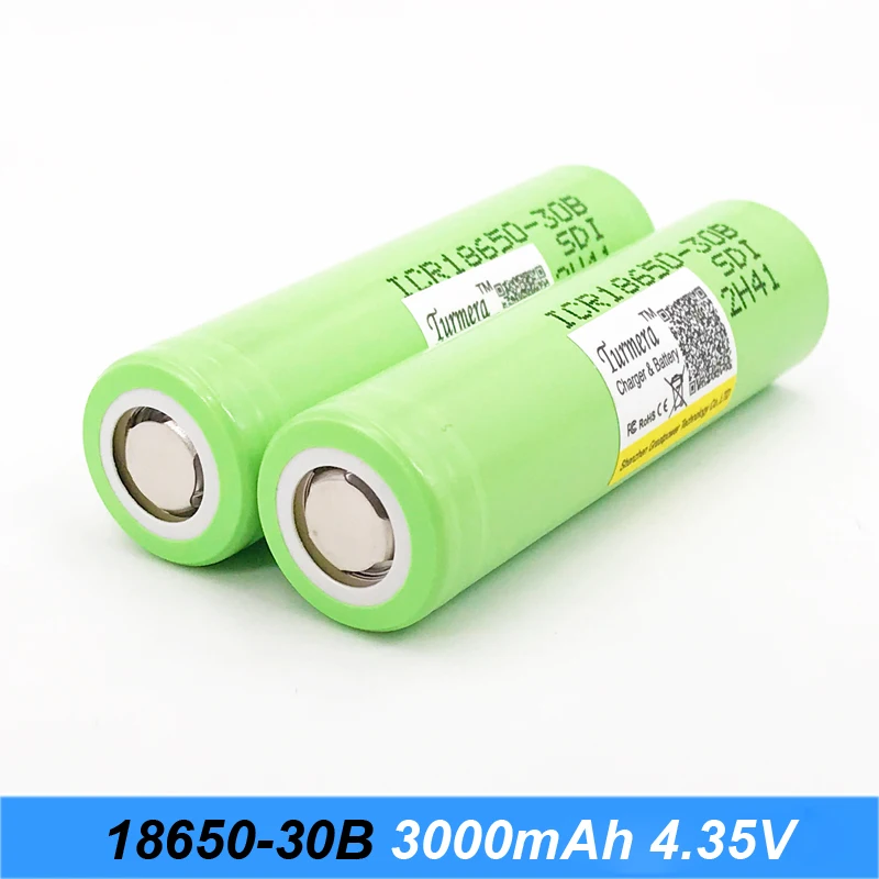 Фонарик 18650 батарея icr18650 30b 3000mah 3,7 V литий-ионный аккумулятор для зарядного устройства 18650 Turmera j10