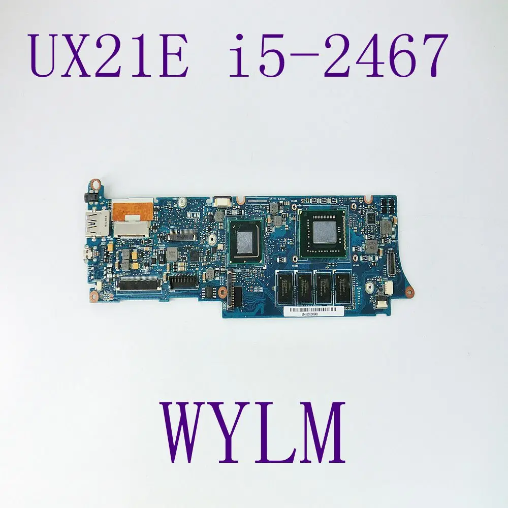 UX21E W/ i5-2467M Onboard 4GB RAM Mainboard For ASUS UX21 UX21E Laptop Motherboard DDR3 100% Tested Working free shipping