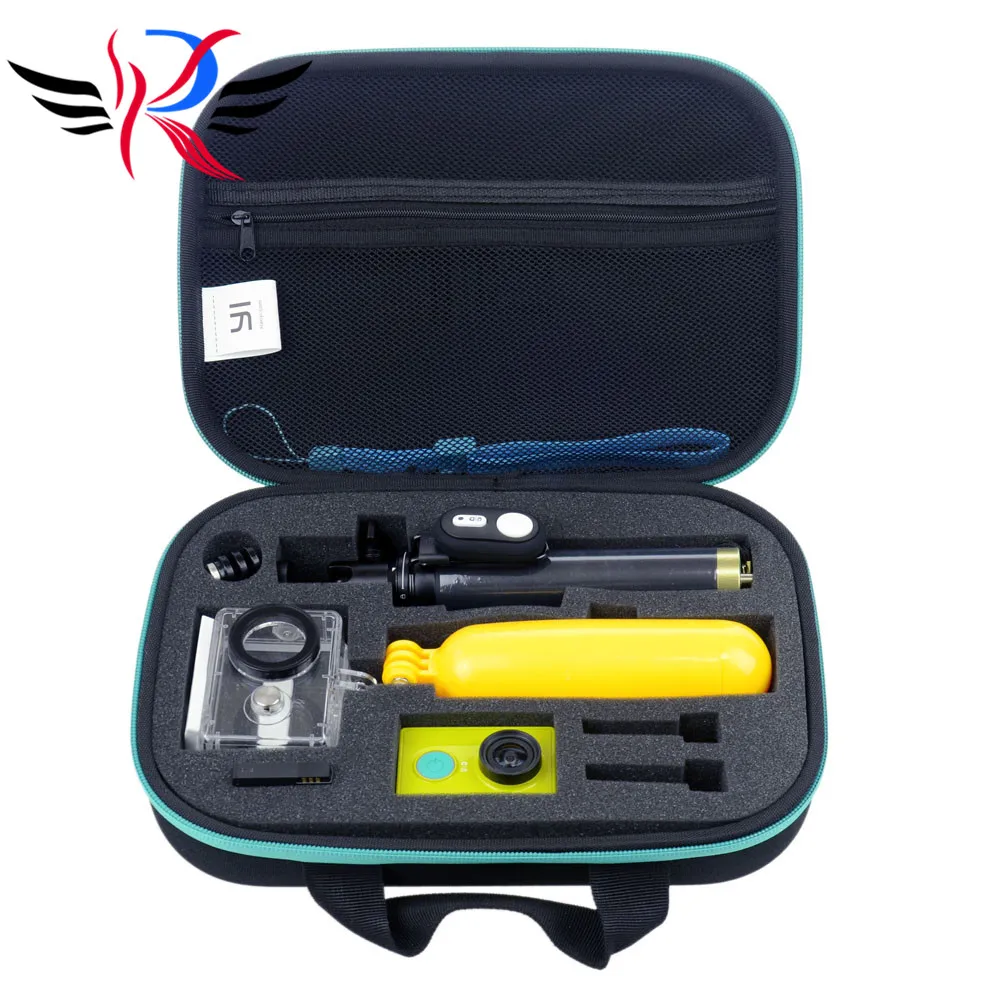  For Xiaomi Yi Accessories Set Waterproof Case Original Bag Case Bluetooth Selfie Monopod Camera Bluetooth Remote For Xiao yi 