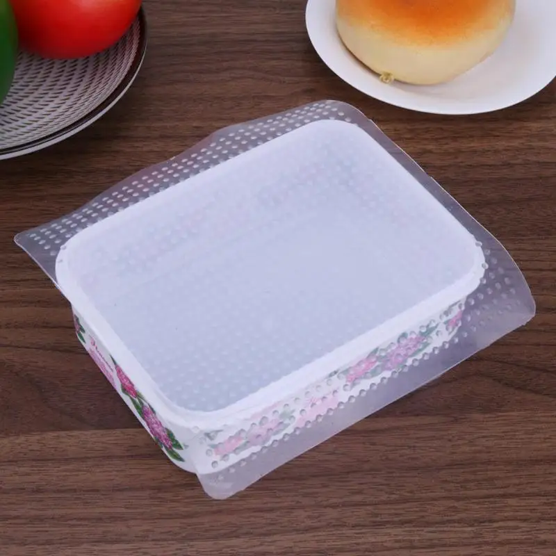 

Multifunctional Food Fresh Keeping Wrap Silicone Vacuum Food Wrap Sealing Food Fresh Storage Cover Stretch Lid Kitchen Tools