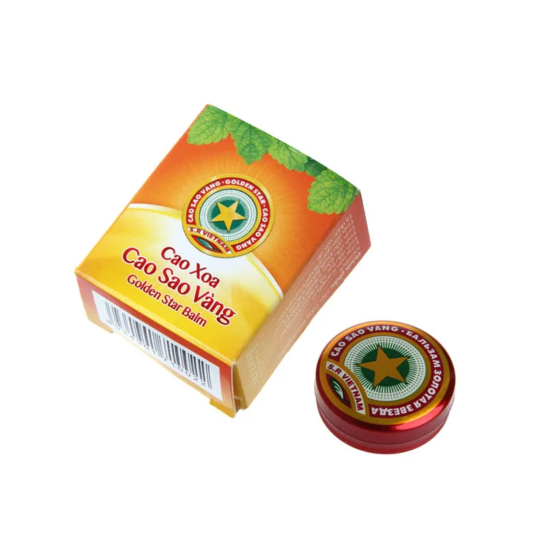 

New Golden Star Balm Ointment for Headache Dizziness Insect Stings Heat 4g