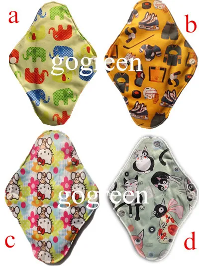 

Big Discount Bamboo Mama's Cloth Pad Printed Menstrual Pads Liners Washable 50 pcs/lots