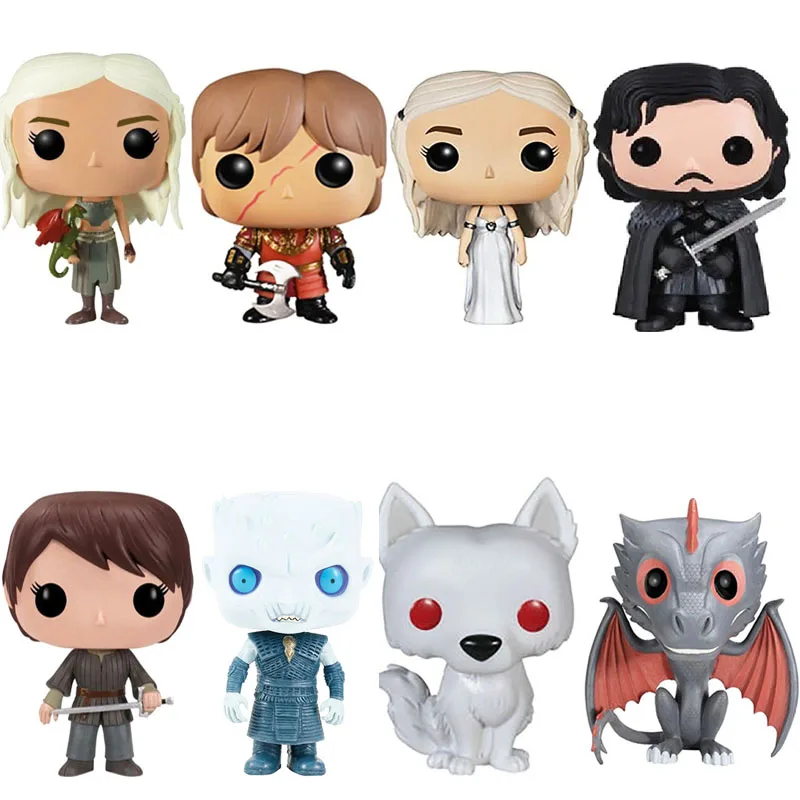 Funko Pop Game Of Thrones Jon Snow Daenerys Targaryen Drogon Ghost