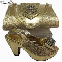 Capputine Hot Selling Elegant Ladies font b Shoes b font And Bag Set New Aarival Italian