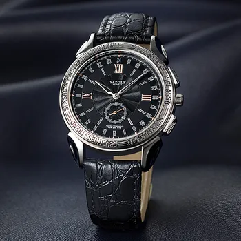 

Fashion Classic Men Watch Single Eye Roman Leather Belt High Quality Men's Clock Business Quartz Wrist Watches relogio masculino