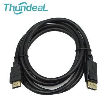 

ThundeaL DP to HDMI Adapter 1.8M DisplayPort Male to HDMI Male Adapter Converter Cable for PC Laptop HD Projector Display Port