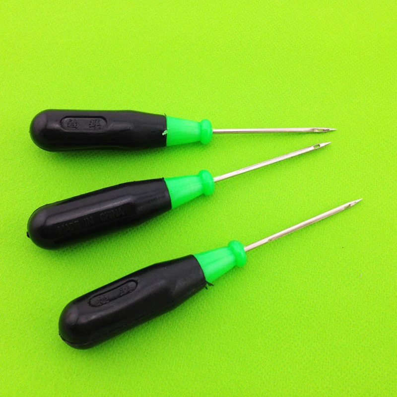 Punzón de acero coser zapatos y bolsas, de cuero hecha a mano, mango de plástico, aguja cónica, agujas de de zapatos, 2 uds.|Herramientas de y accesorios| - AliExpress