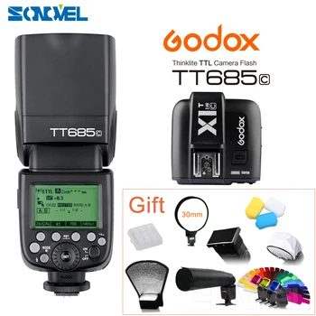

GODOX E-TTL TT685C Camera Flash Speedlite 2.4GHz HSS 1/8000s GN60+X1T-C Transmitter for Canon 800D 200D 77D 7D 6D 5Ds 5D Mark IV