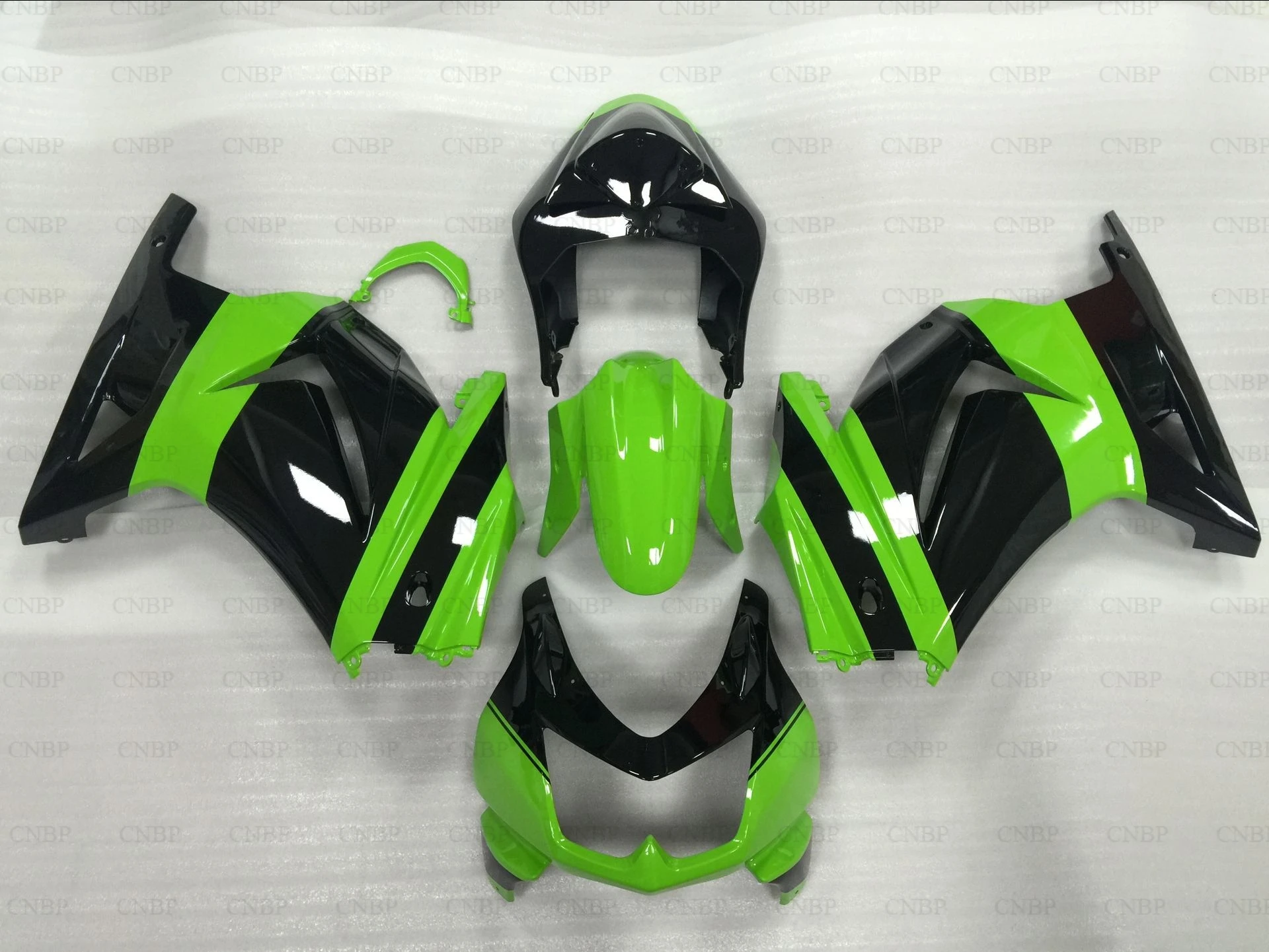 Мотоцикл обтекатель EX250 2012 Кузов для Kawasaki zx250r 2012 2008- Зеленый Черный Полный комплект органа EX250 08 09