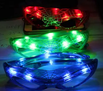 

Cool Flashing Mask Glasses led Spiderman Glasses Party Decoration Colorful Light Up Toys Christmas Gifts For Kids