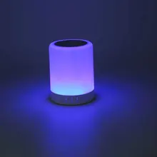 Умный маленький Динамик ночной Светильник Мини Спальня прикроватные светодиодный светильник