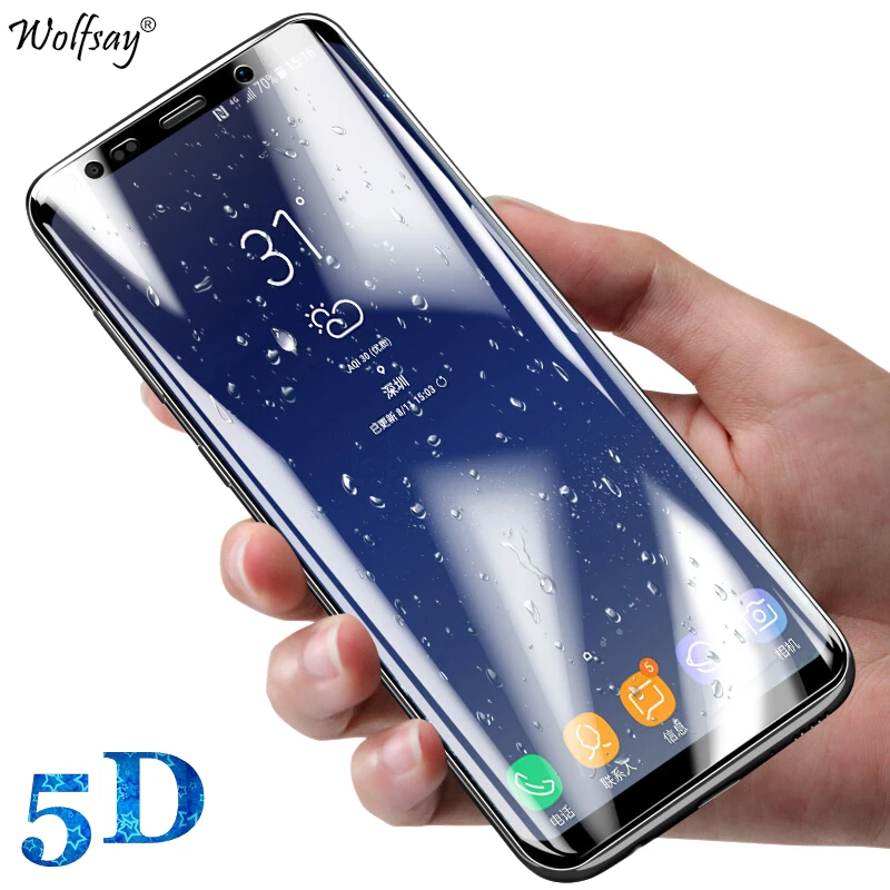 Wolfsay 1 шт. 5D изогнутый экран протектор для Samsung J4 Plus закаленное стекло Galaxy J415f