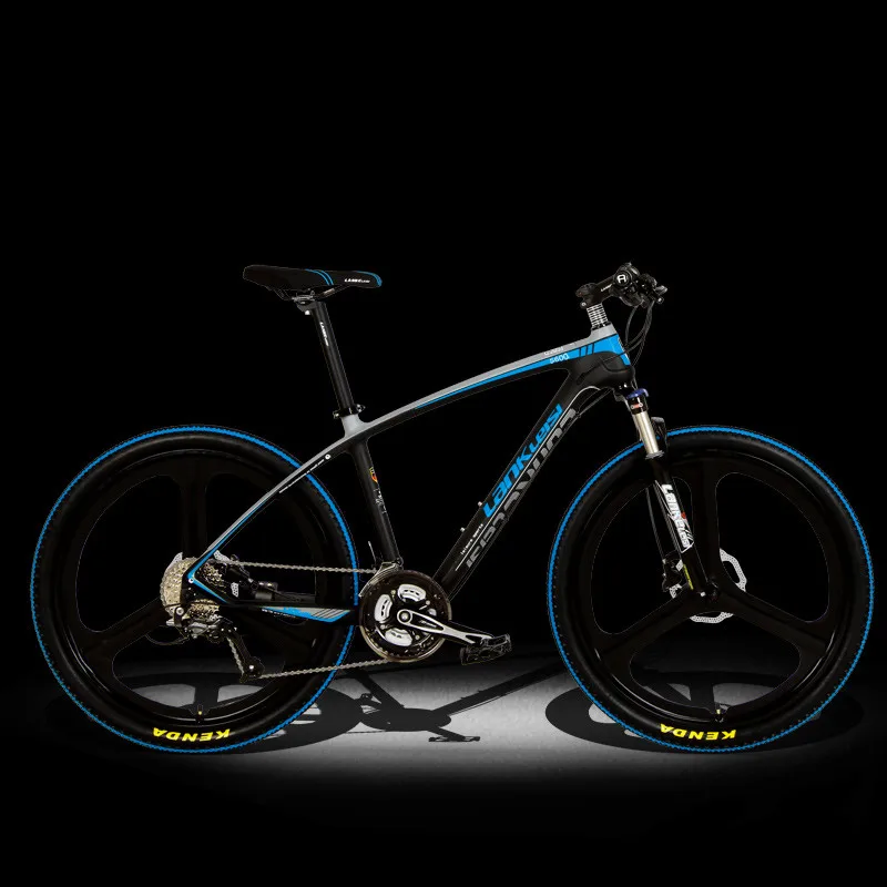 Бренд, рама из углеродного волокна для горного велосипеда SHIMAN0, гидравлический дисковый тормоз, 26 дюймов, колесо, 27 скоростей, велосипед MTB, спортивный велосипед - Цвет: black blue