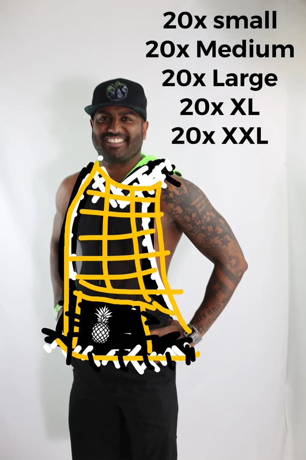 

black orange checkerboard gaco pocket solid black with white pineapple logo hoodie all checkerboad without logo all trim checker