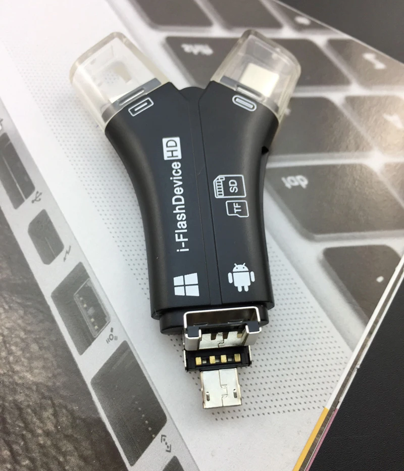 Все в 1 один USB MicroSD TF SD Card Reader для iPad для iPhone x 6 7 8 Plus для samsung S8 S9 Note8 LG G5 для huawei P20 Android