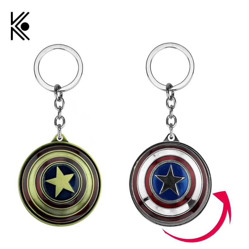 Marvel Avengers Captain America Shield Alloy Key Chains Keychain Keyfob Keyring