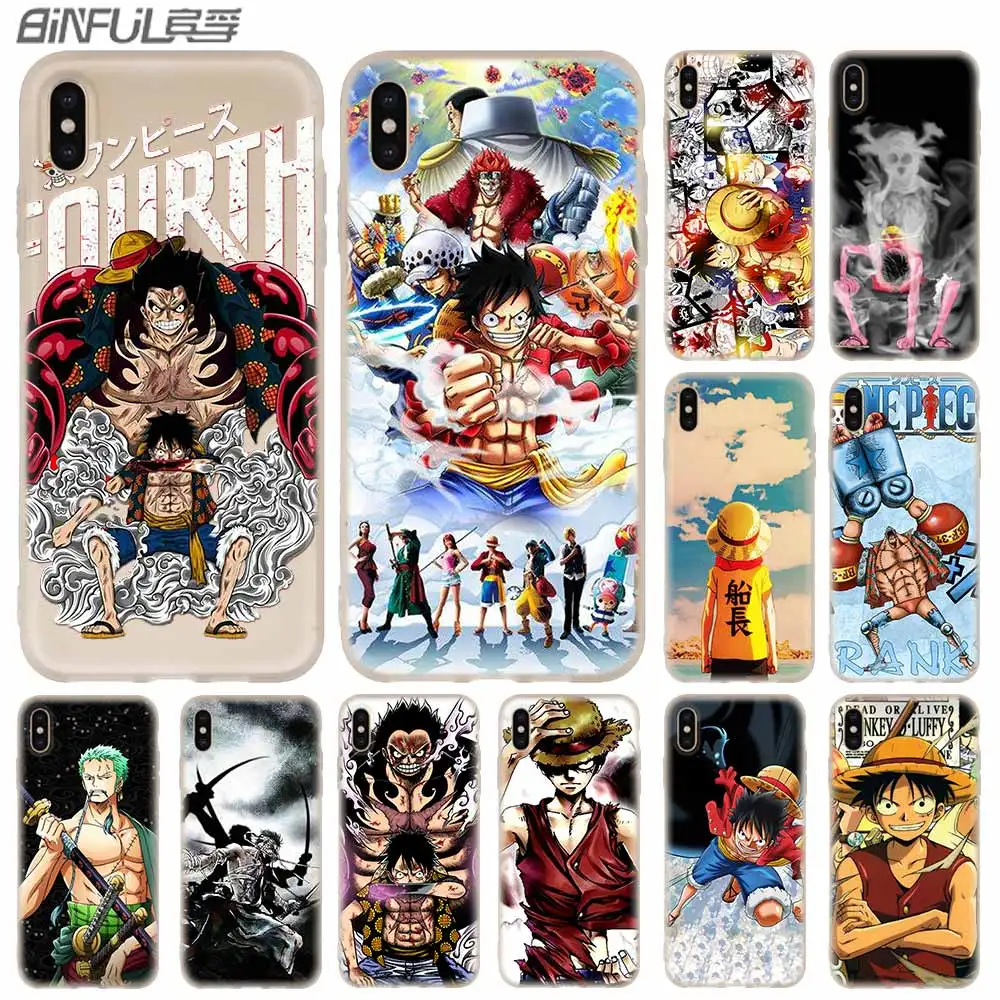 

Cases Silicone soft Cover for iPhone 11 Pro X XS Max XR 6 6S 7 8 Plus 5 4S SE one piece luffy gear 2nd