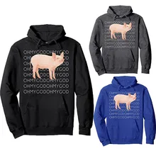 Женская спортивная одежда с принтом, цветной пуловер с буквенным принтом, пуловер с длинными рукавами, одежда, спортивные костюмы для женщин, Милый джемпер со Свинкой, толстовки