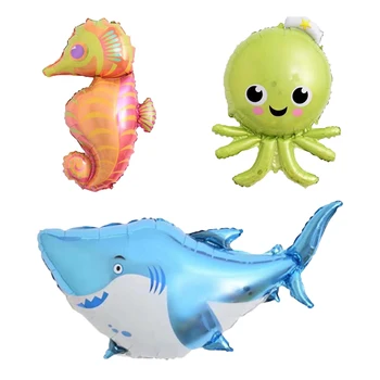 

Large Cartoon Animal Foil Balloons whale Fish frog Ballons for Kids Birthday Christmas Wedding Party Decor