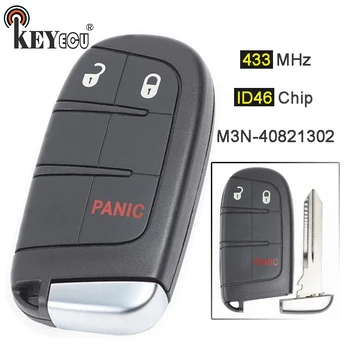 Keyforkess 433MHz ID46 Chip M3N-40821302 sostituzione 3 pulsanti Smart Remote Key Fob per Dodge Journey 2011-2019 Durango Dart 2013-16