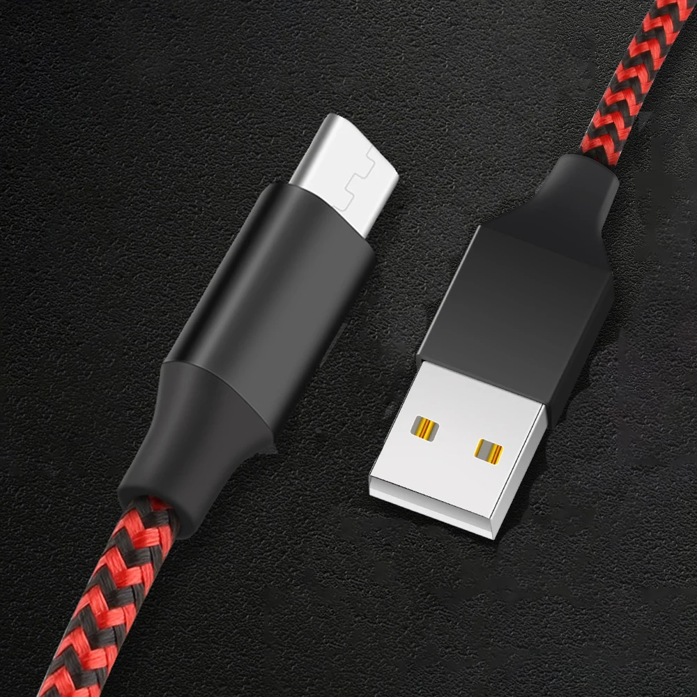 

2.4A usb type c cable for xiaomi huawei phone data line QC 3.0 Nylon weave cable