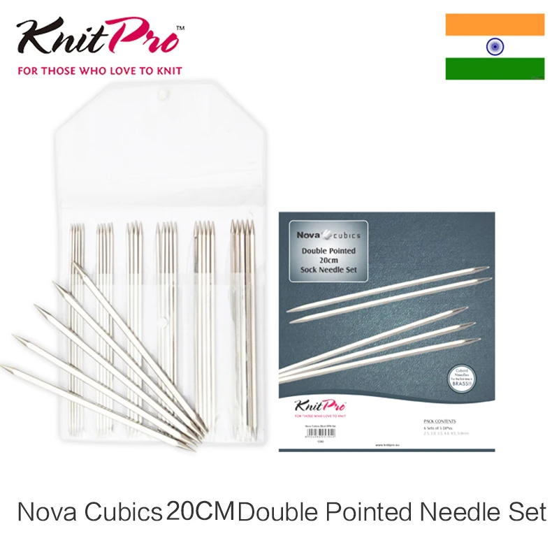 

Knitpro Nova Cubics 15cm/20 cm Double Pointed Needle Set