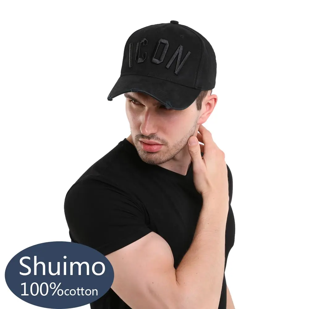 DSQICOND2 Хлопок snapback Бейсбол Кепки s буквы DSQ Высокое качество Кепки Для мужчин Для женщин клиента дизайн значок логотип шляпа черный Кепки папа Шапки