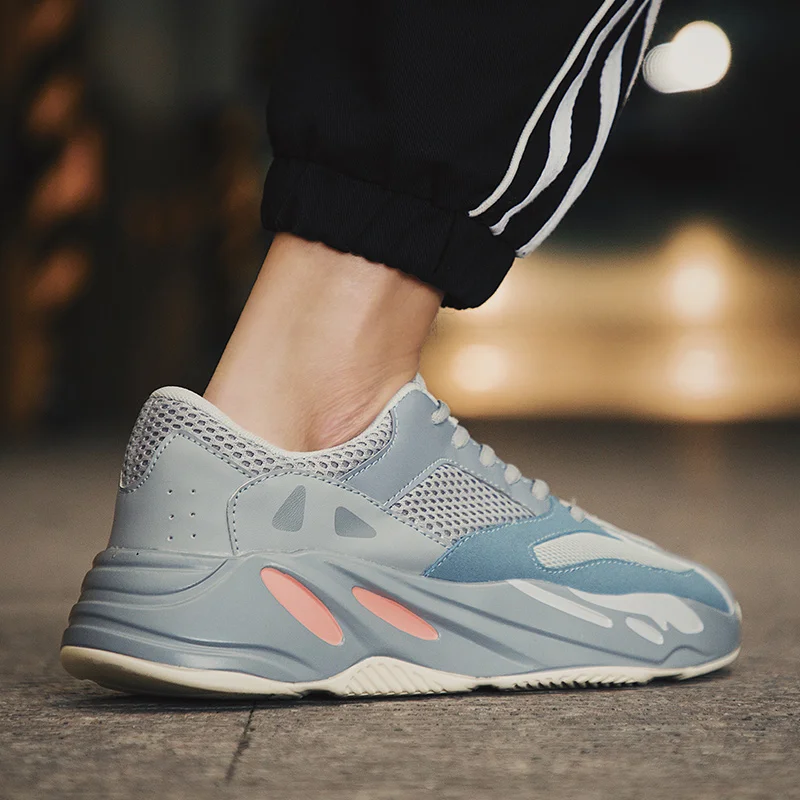 

Fashion Lace-up Men Walking Footwear Comfortable Platform Sneakers Men 2019 Spring Breathable Chaussure Homme Male Casual Shoes