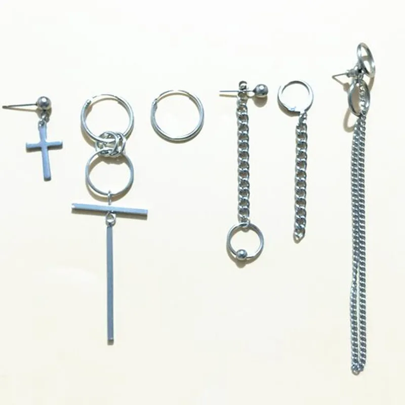 6 шт./компл. V серьги DNA корейские серьги Длинные мужские Bangtan мальчики V DNA серьги гвоздики для женщин мужчин аксессуары для альбомов Kpop