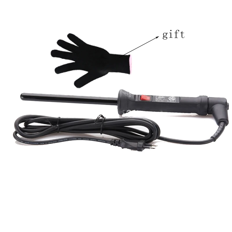 

NuMe Digital Temperature Control Hair Curler Professional Ceramic Curling Iron 13 mm Curling Wand Styling Tools Resistant Glove