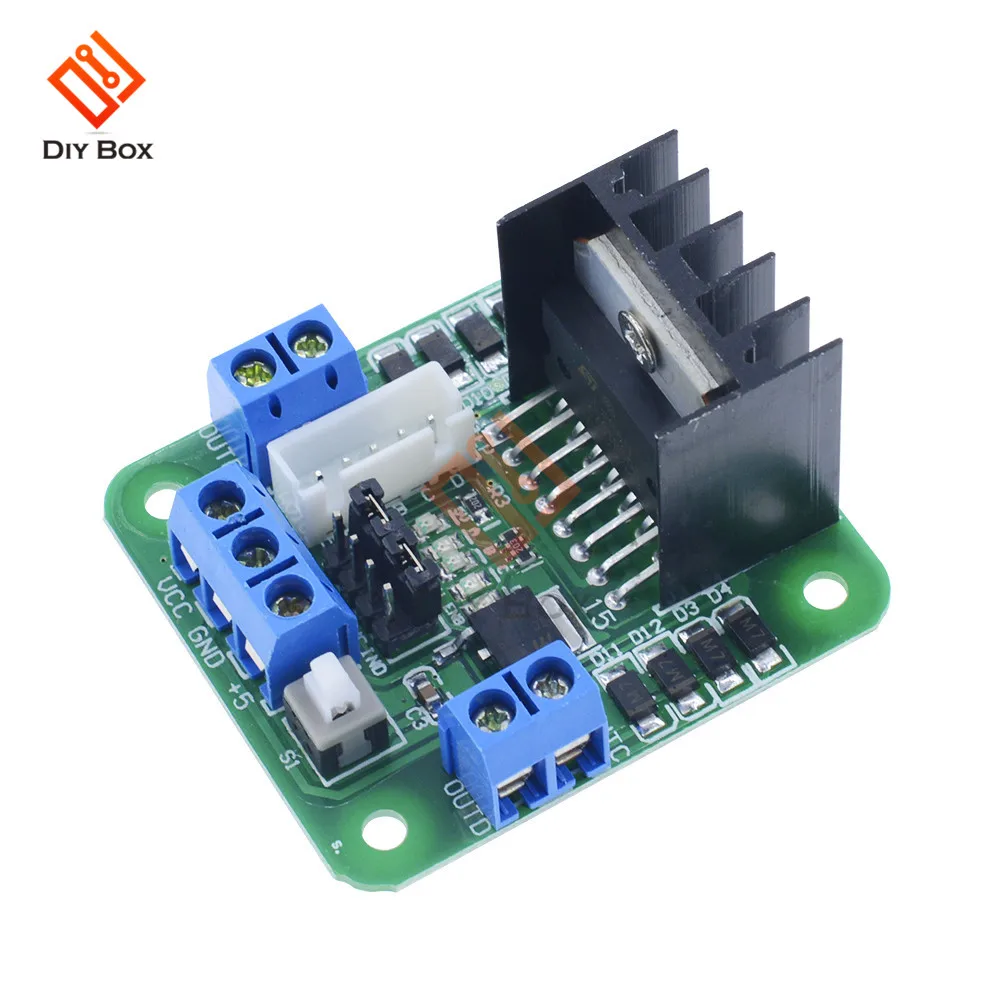 

New Green Board L298N Dual H Bridge DC Step Motor Drive Controller Board Module L298N MOTOR DRIVE