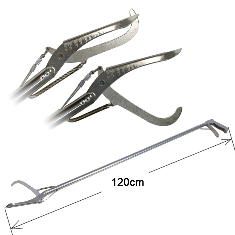 47" Reptile Snake Tongs Grabber Catcher Pro Herp Aluminum Handling
