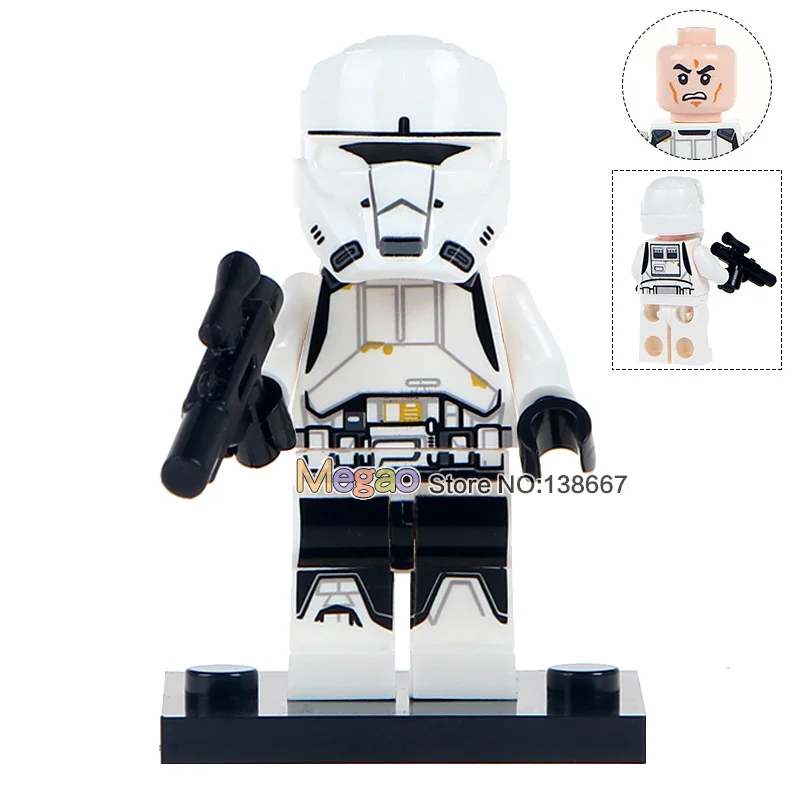 50 шт./лот Дарт Вейдер с красным световым мечом новая версия Yoda Trooper R2D2 строительный блок лучший детский подарок игрушки - Цвет: Золотой