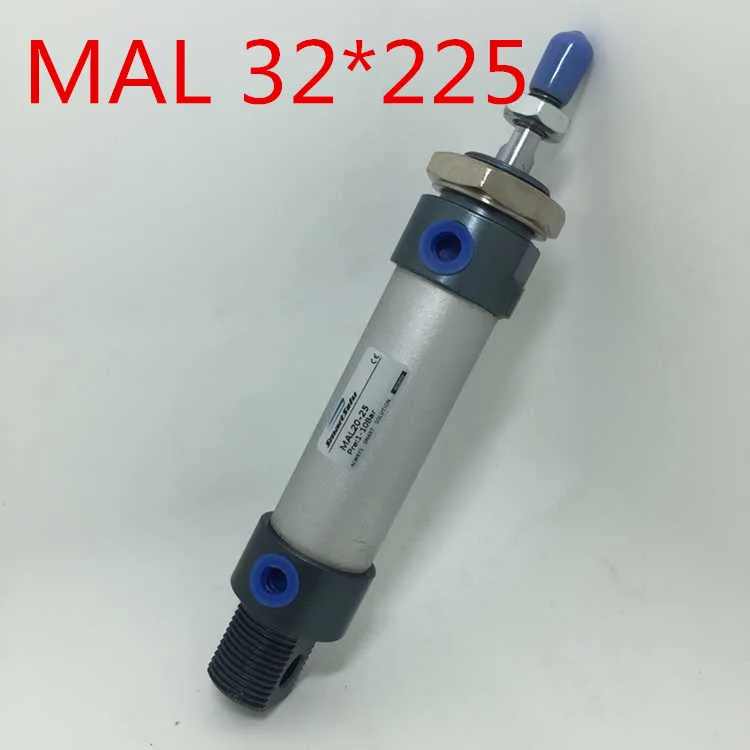 

Free Shipping MAL Series 32MM Bore 225MM Stroke Aluminium Alloy Pneumatic Mini Air Cylinder , 1/8" Port Double Acting 32x225 mm